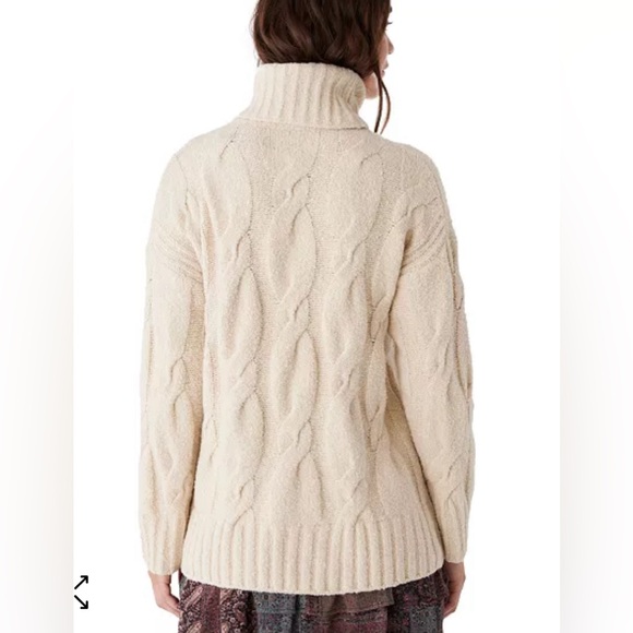 NWT - Frank & Oak Women’s Wool Blended Ribbed Turtleneck Sweater - Size L - Picture 3 of 9